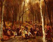 Cossacks Attacked By The Royal Guard - 爱德华·德太耶